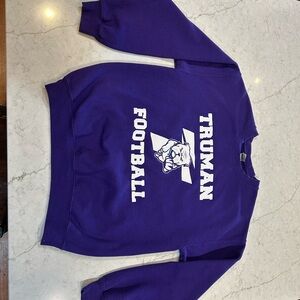 Purple Football Sweatshirt